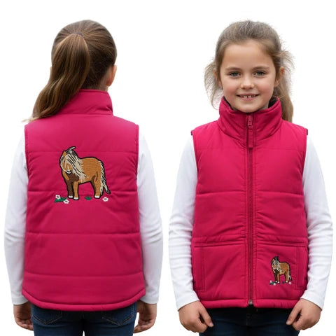 Baby Girls Pony Gilet