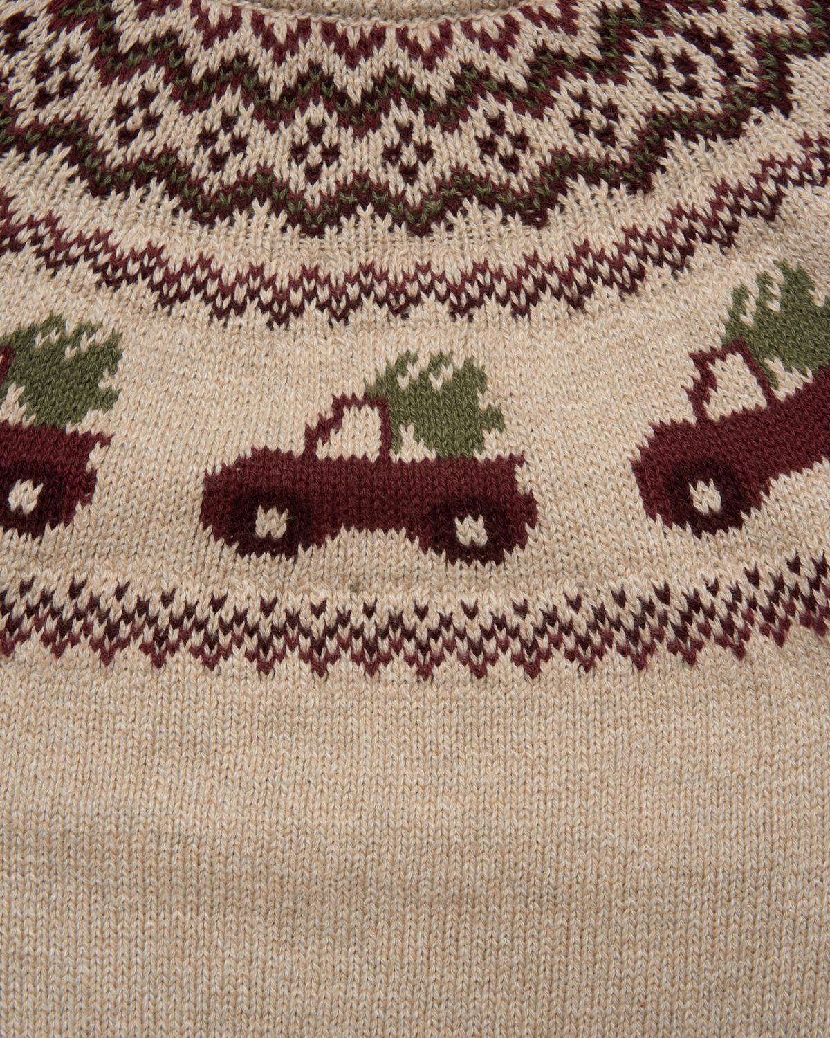 Boys Car Fairisle Jumper & Jeans Outfit