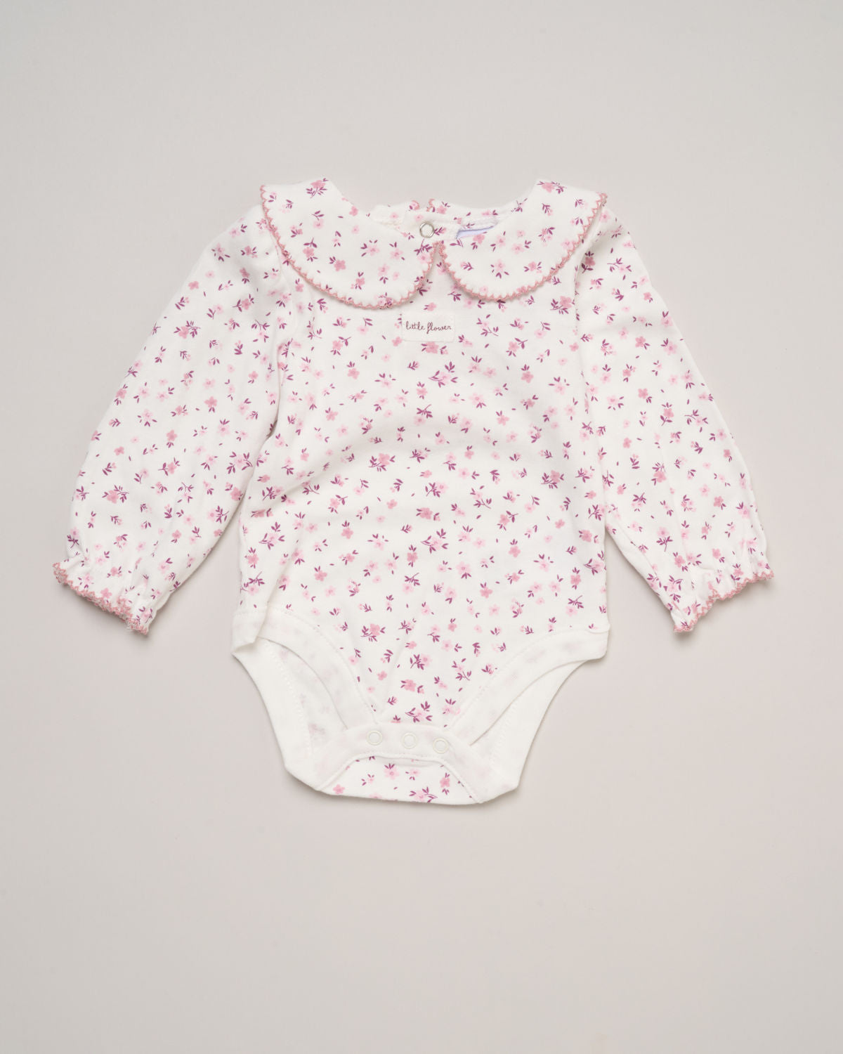 Baby Girls Floral Frill Bottom Outfit