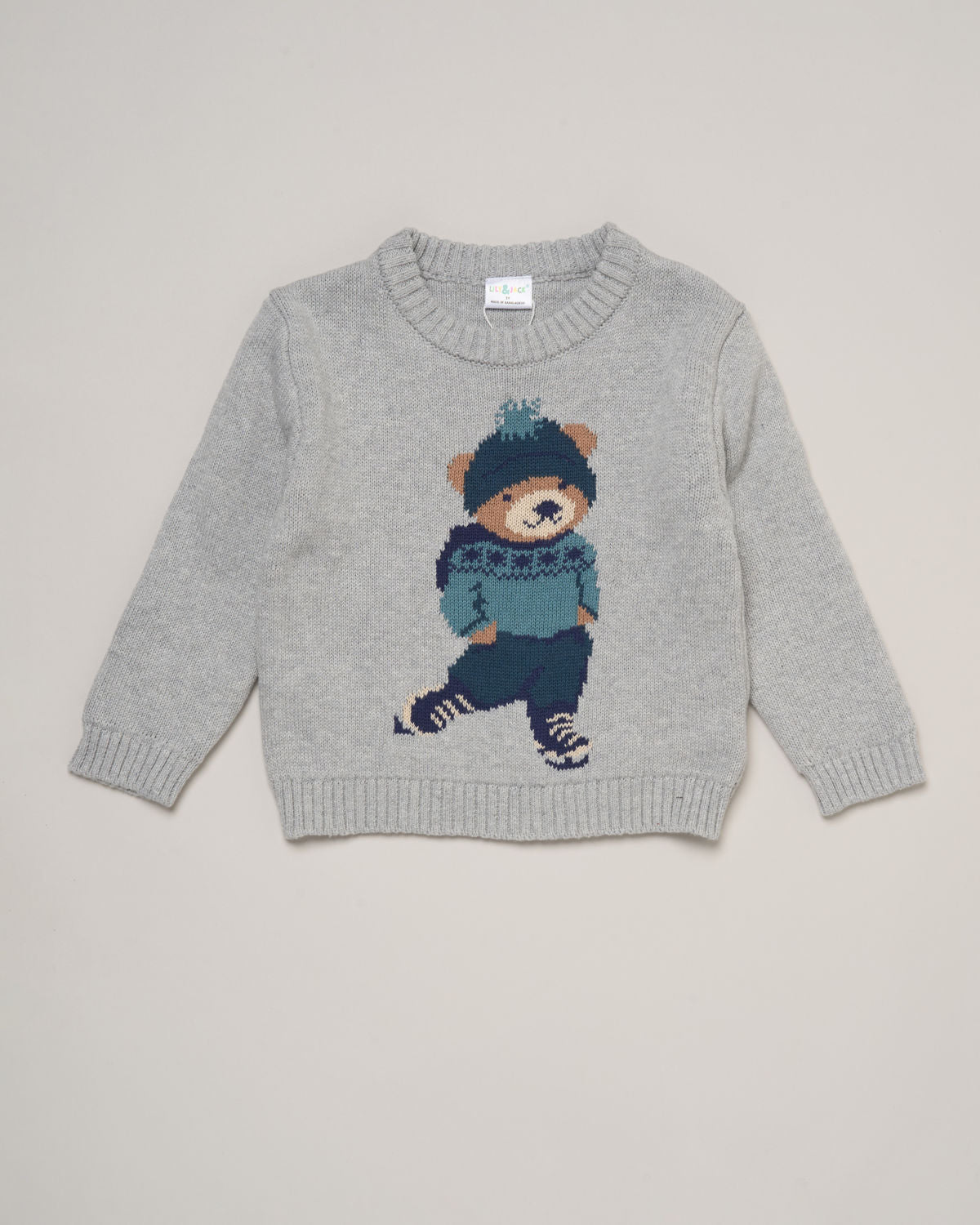 Boys Bear Jumper & Jeans Outfit