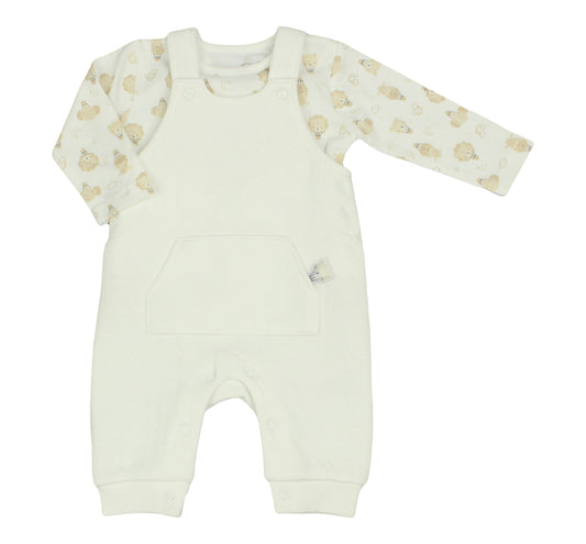 Baby Quilted Dungarees Outfit