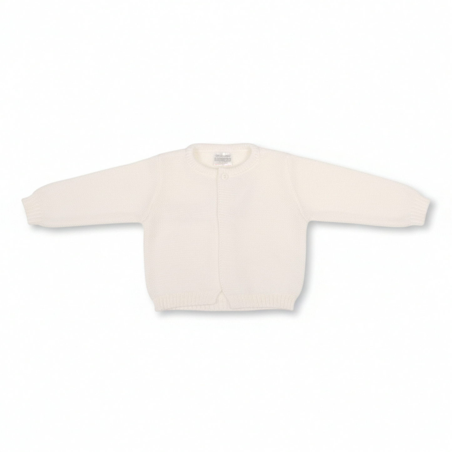 Baby Plain White Cardigan