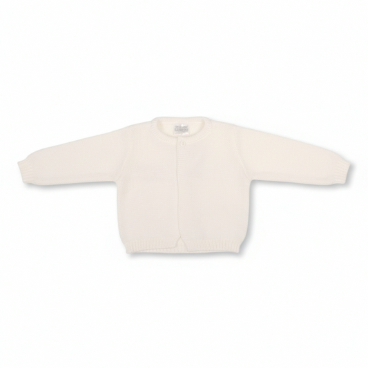 Baby Plain White Cardigan
