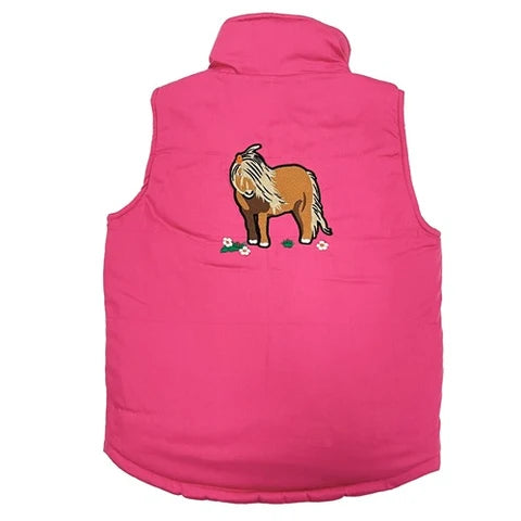 Girls Pony Gilet
