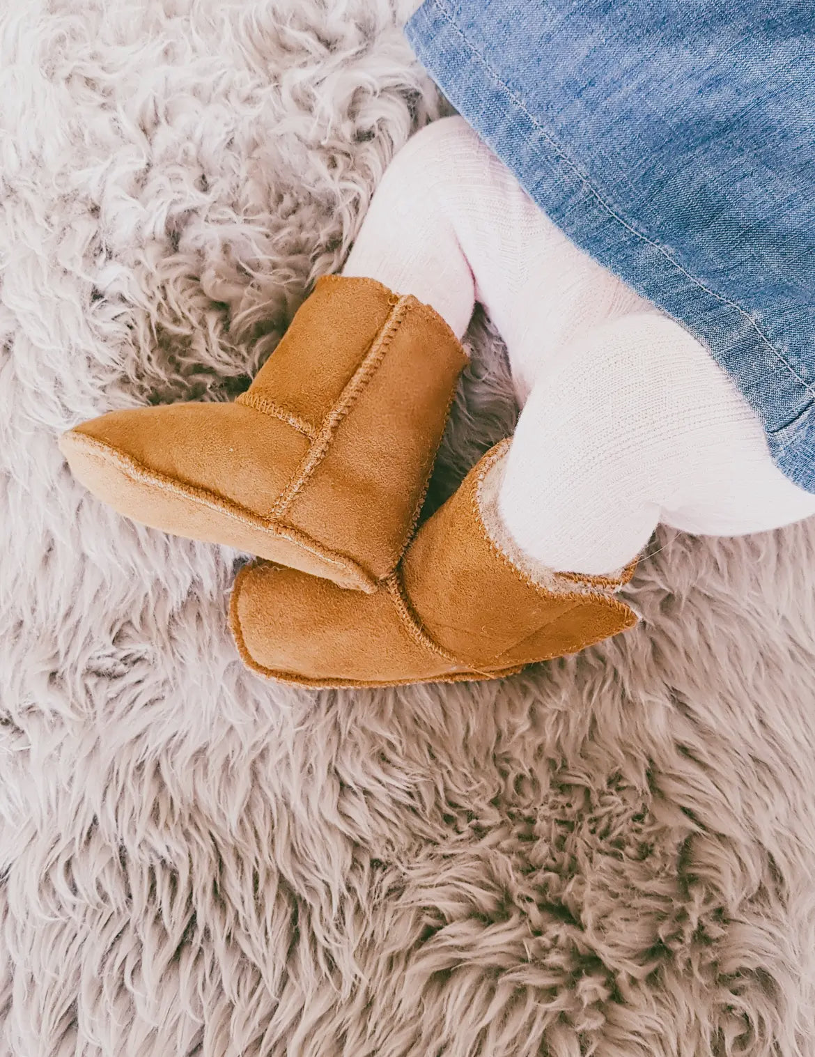 Sheepskin Velcro Tab Booties