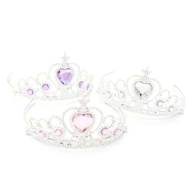 Plastic Tiara With Heart Gem