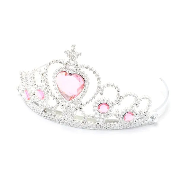 Plastic Tiara With Heart Gem