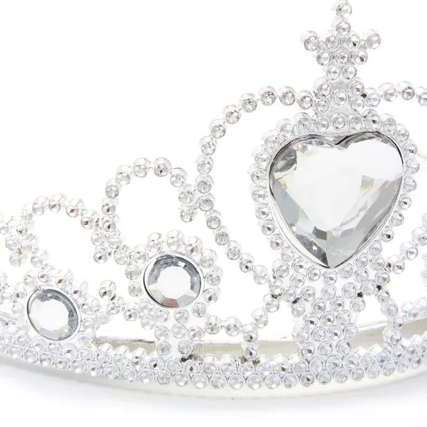 Plastic Tiara With Heart Gem