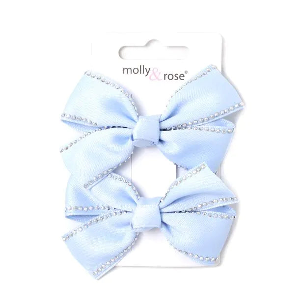 Set of 2 Pastel Bow Clips