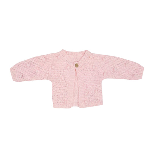 Baby Girls Popcorn Chunky Knit Cardigan