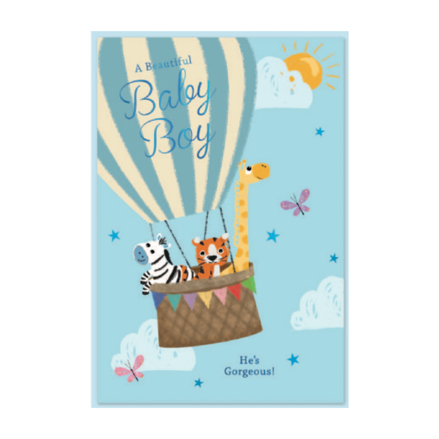 A Beautiful Baby Boy Greeting Card