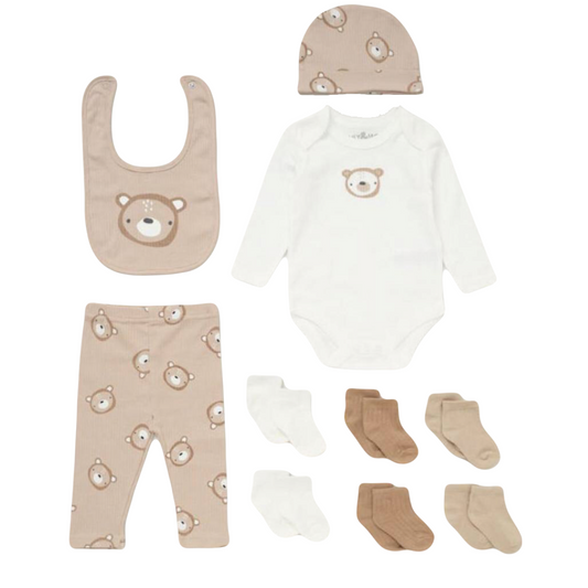 Baby 10 Piece Bear Gift Set