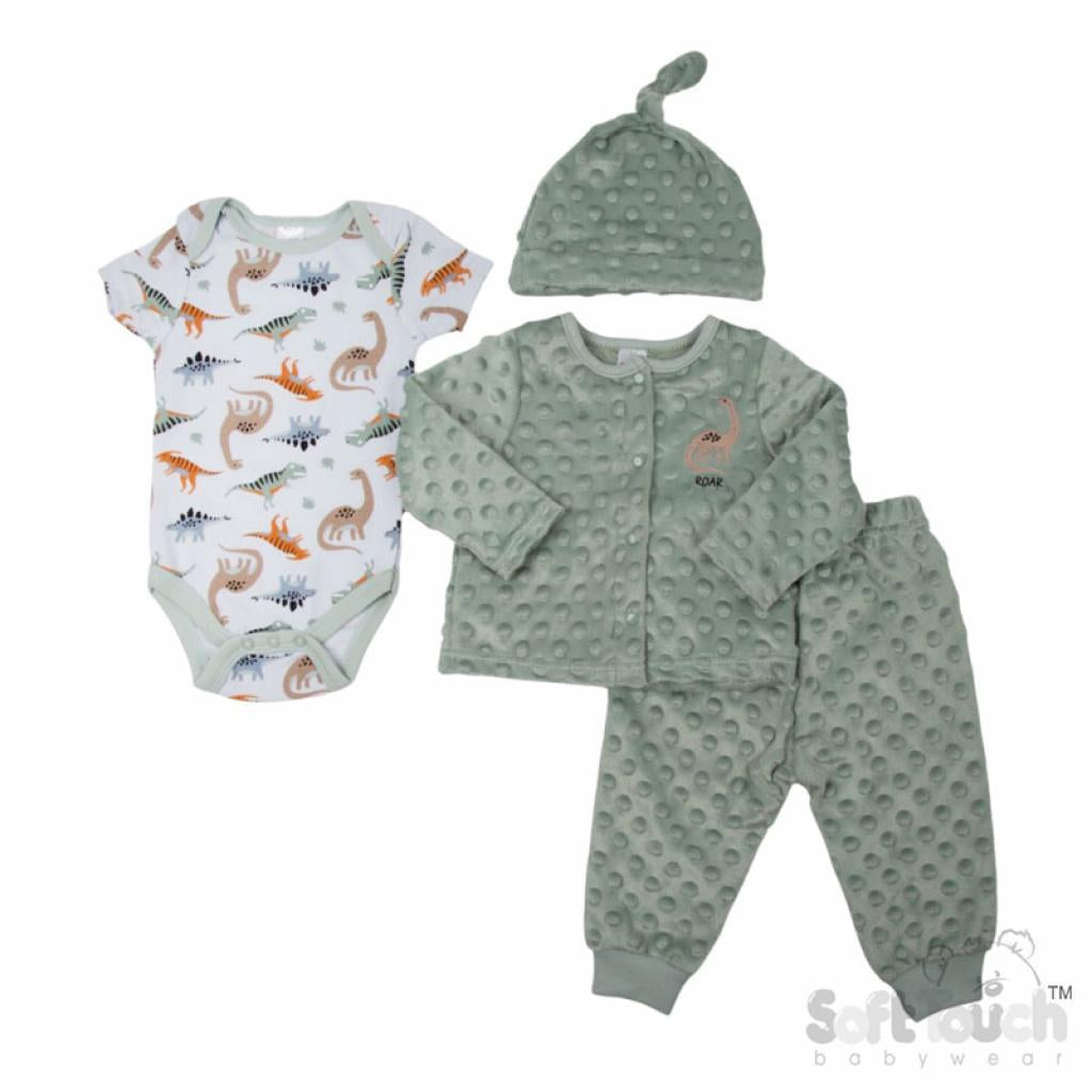 Baby Boys Dinosaur Bubble Outfit