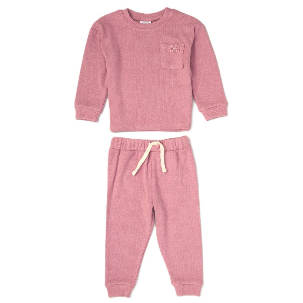 Baby Girls Ribbed Lounge Outfit