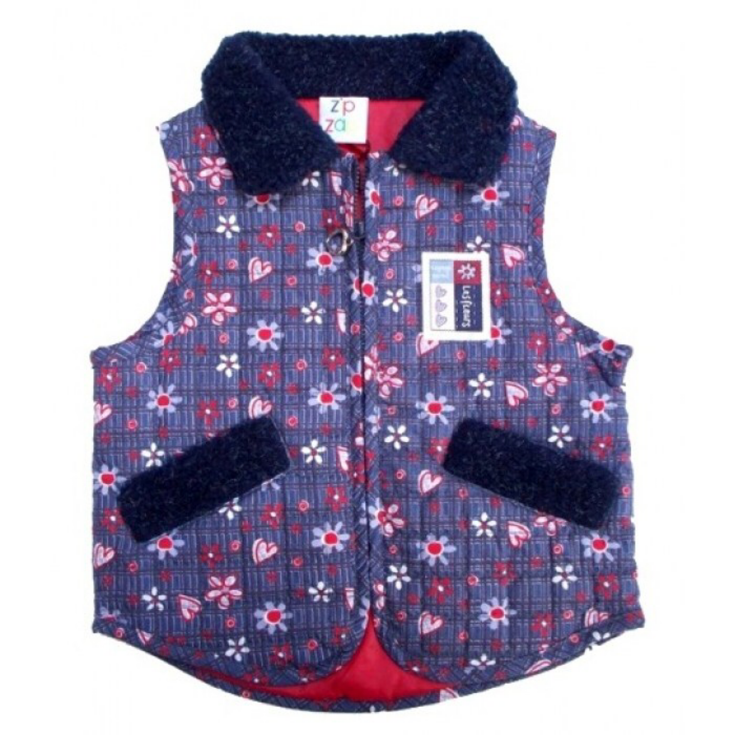 Girls Floral Gilet