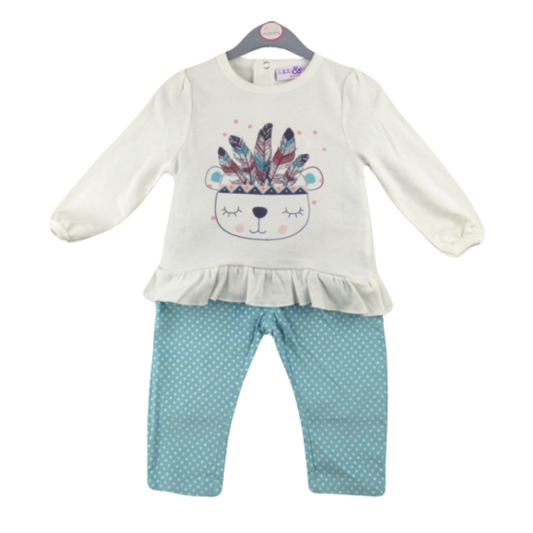 Baby Girls Long Sleeve Top & Cords Outfit