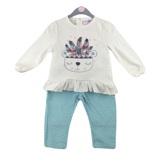 Baby Girls Long Sleeve Top & Cords Outfit