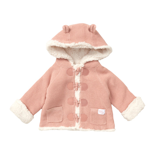 Baby Girls Borg Lined Cardigan