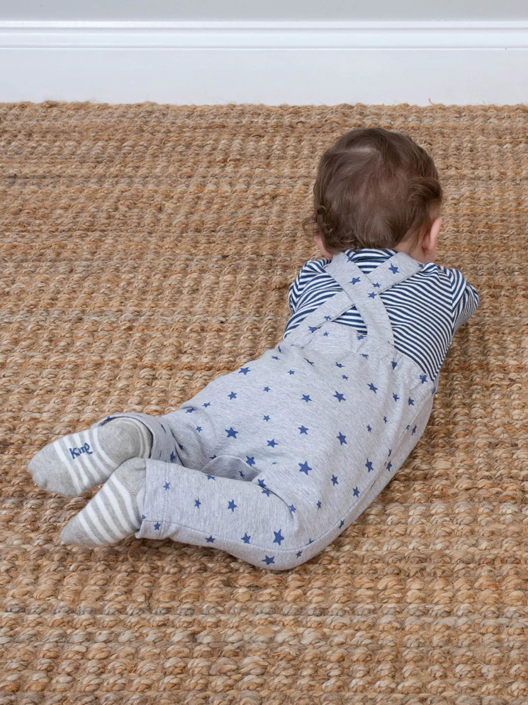 Baby Boys Organic Starry Sky Dungaree