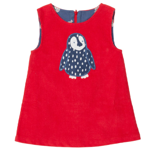 Baby Girls Organic Reversible Penguin Dress