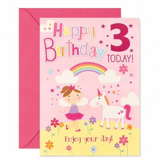 Happy Birthday 3 Today! Card