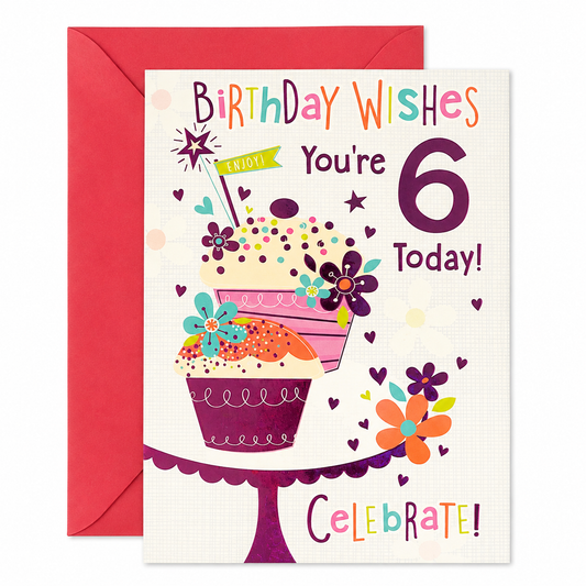 Birthday Wishes You’re 6 Today Card