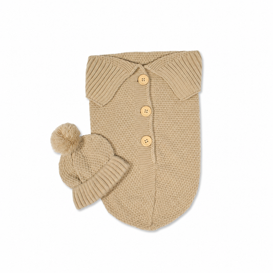 Baby Swaddle & Hat Set