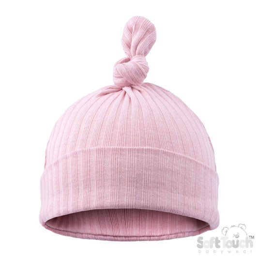 Ribbed Knotted Hat