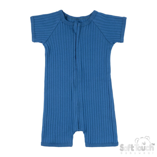 Baby Boys Ribbed Romper