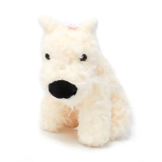 Cream Furry Dog Shoulder Bag