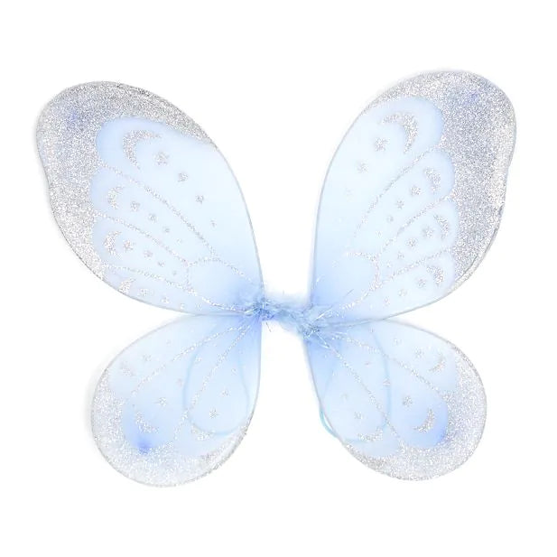 Silver Glitter Detail Fairy Wings