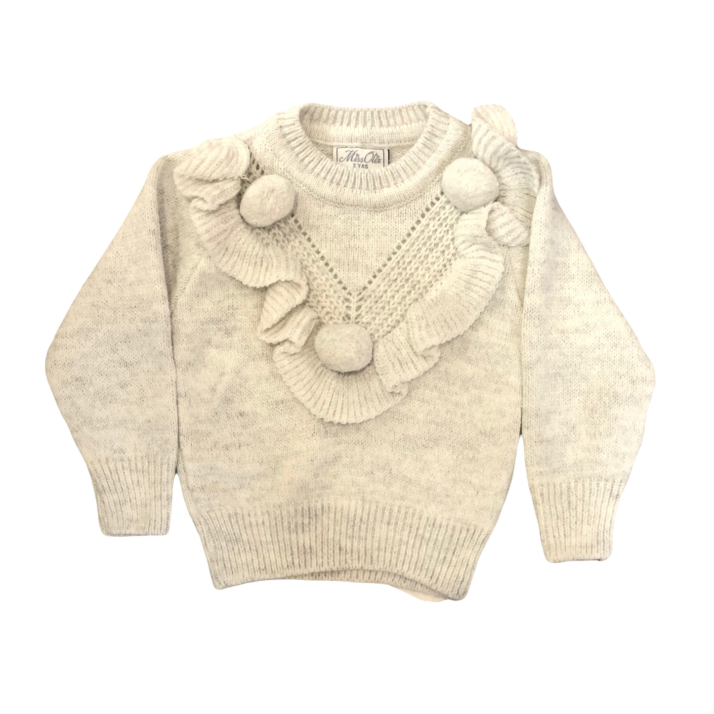 Girls Pom Pom Jumper