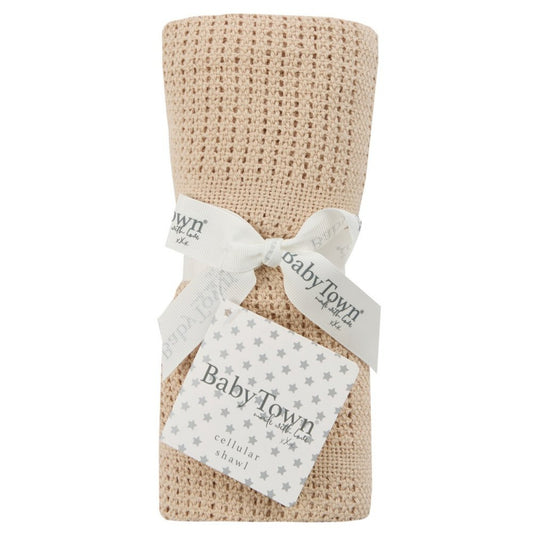 Beige Cellular Blanket