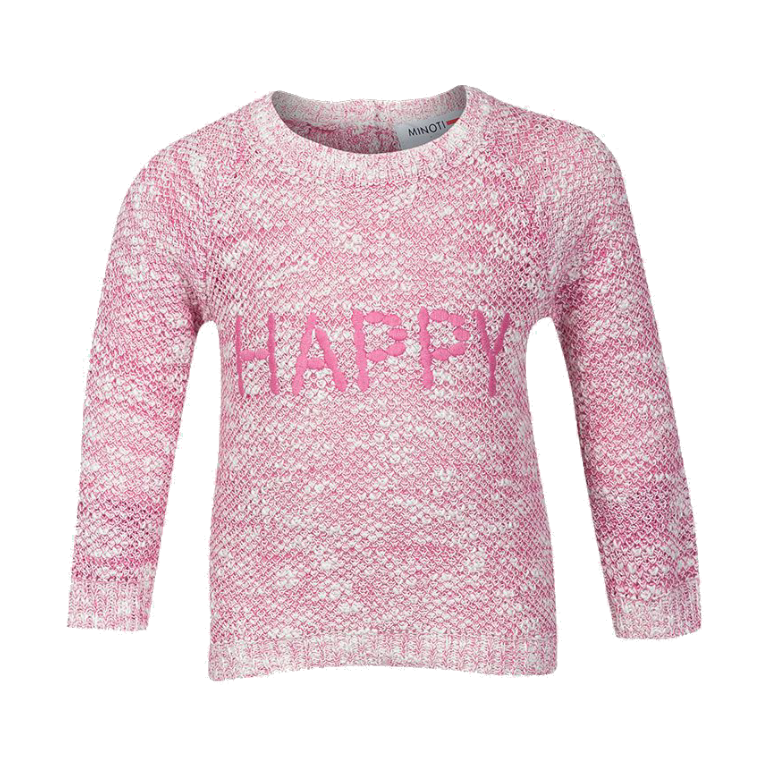 Baby Girls Knitted Happy Jumper