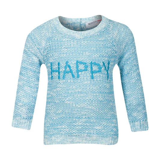 Baby Girls Knitted Happy Jumper