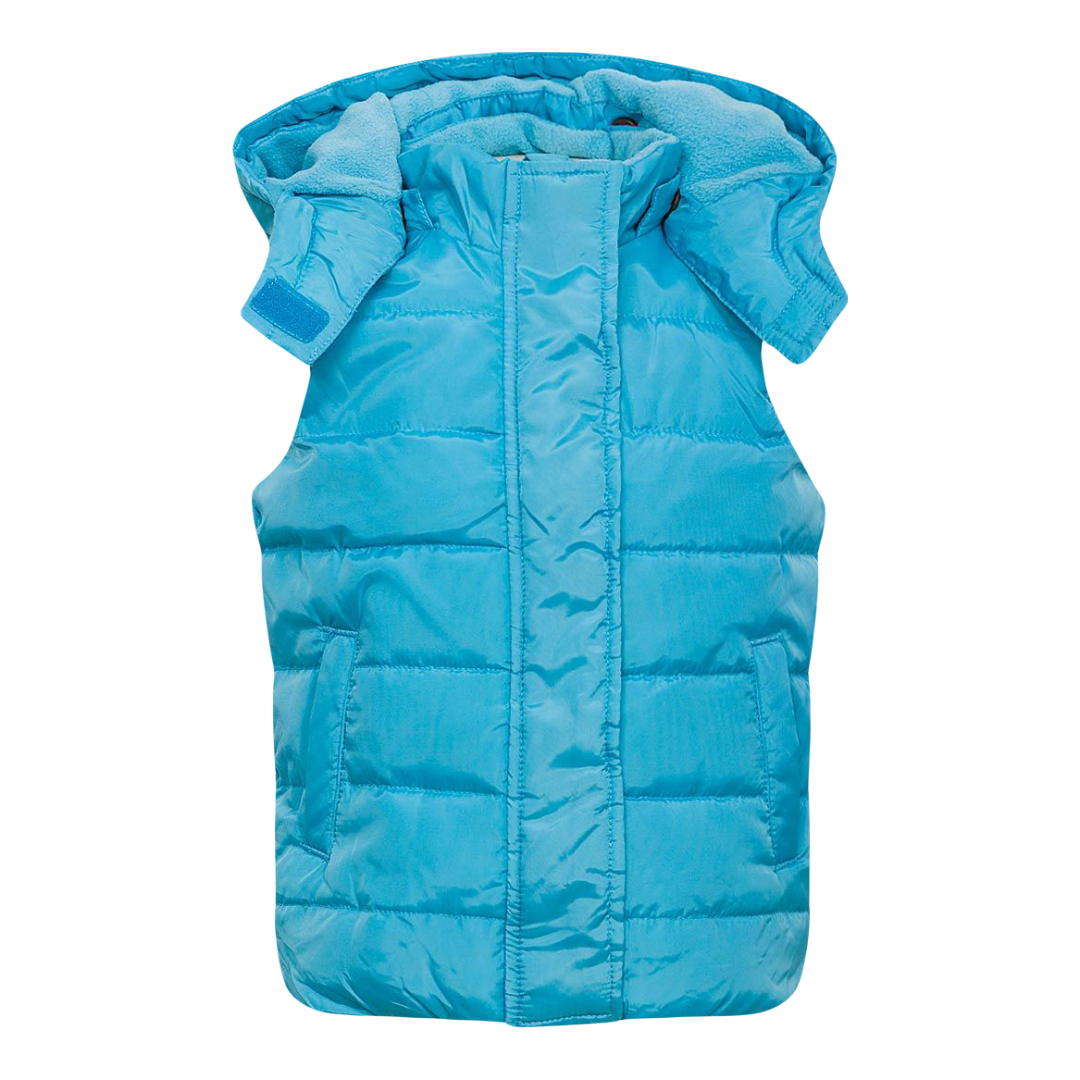 Quilted Gilet with Detachable Hood