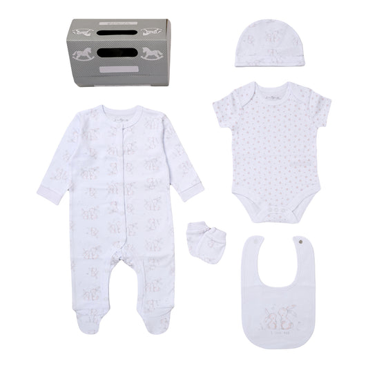 Baby Girls 5 Piece Gift Set with Gift Box