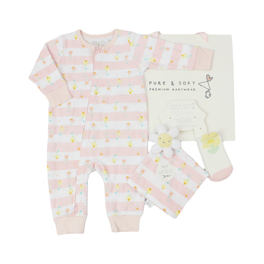 Baby Girls 3 Piece Gift Set with Gift Bag