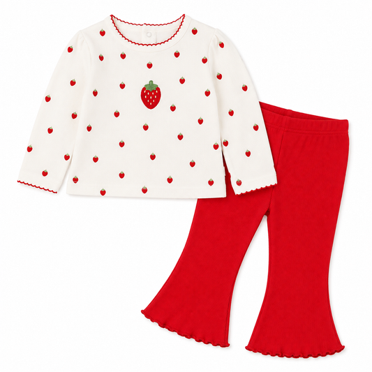 Baby Girls Strawberry Outfit