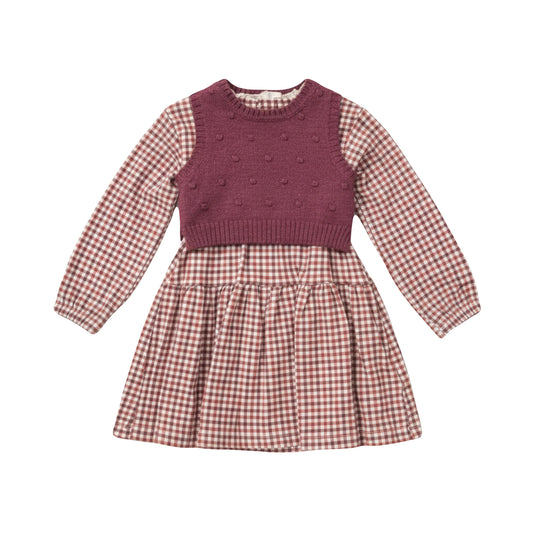 Baby Girls Dress & Sweater Vest