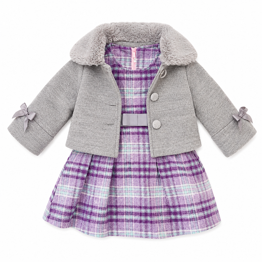 Girls Pinafore Dress & Coat