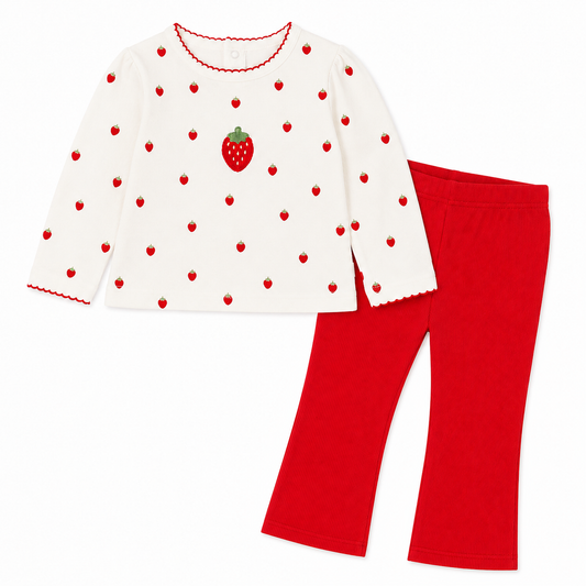 Baby Girls Strawberry Outfit