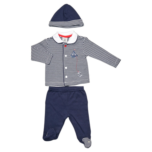 Baby Boys 3 Piece Nautical Outfit