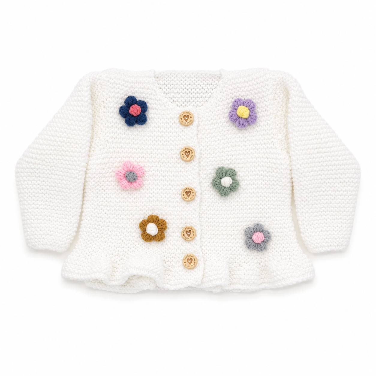 Girls Hand Knitted Cardigan