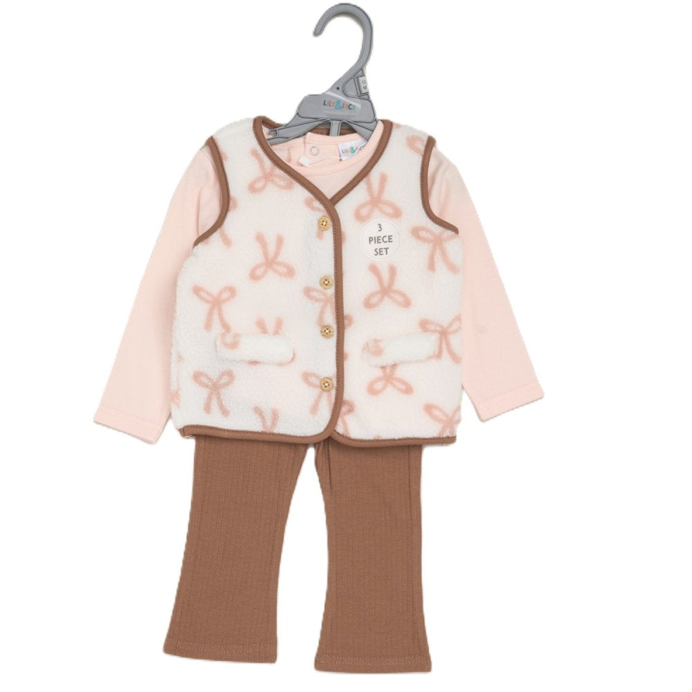 Girls Borg Gilet Outfit