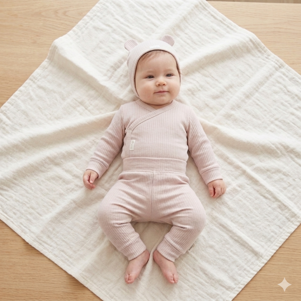 Baby Organic Ribbed Outfit