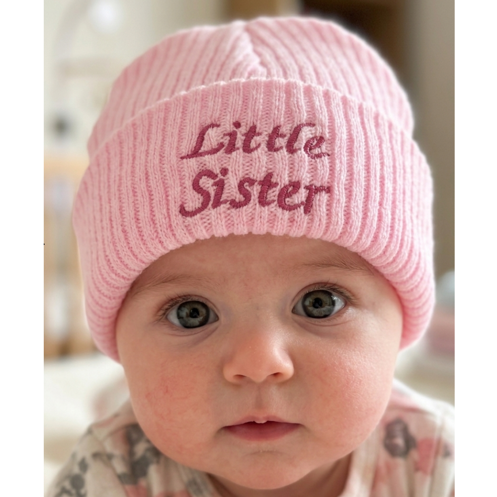 Baby “Little Sister” Beanie Hat