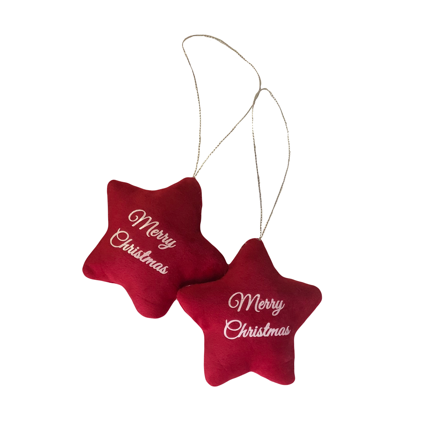 Plush Star “Merry Christmas” Decoration no