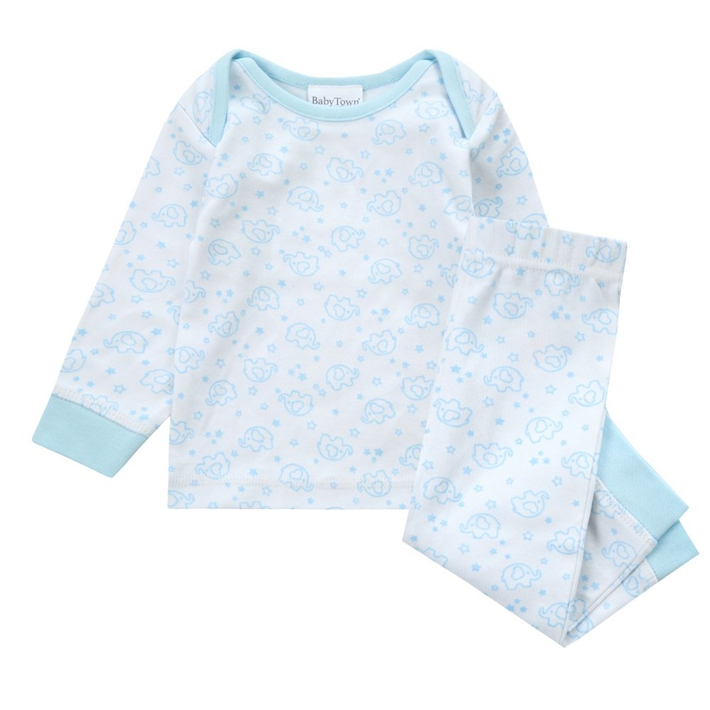 Baby Boys Elephant Print Pyjamas