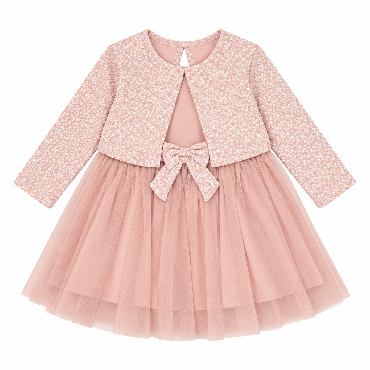 Girls Mock Bolero Dress
